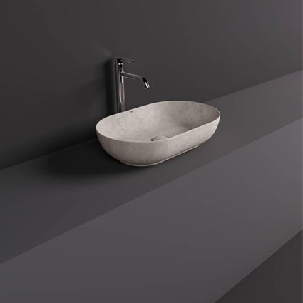 Νιπτήρας Skin Concrete Beige 35x55cm